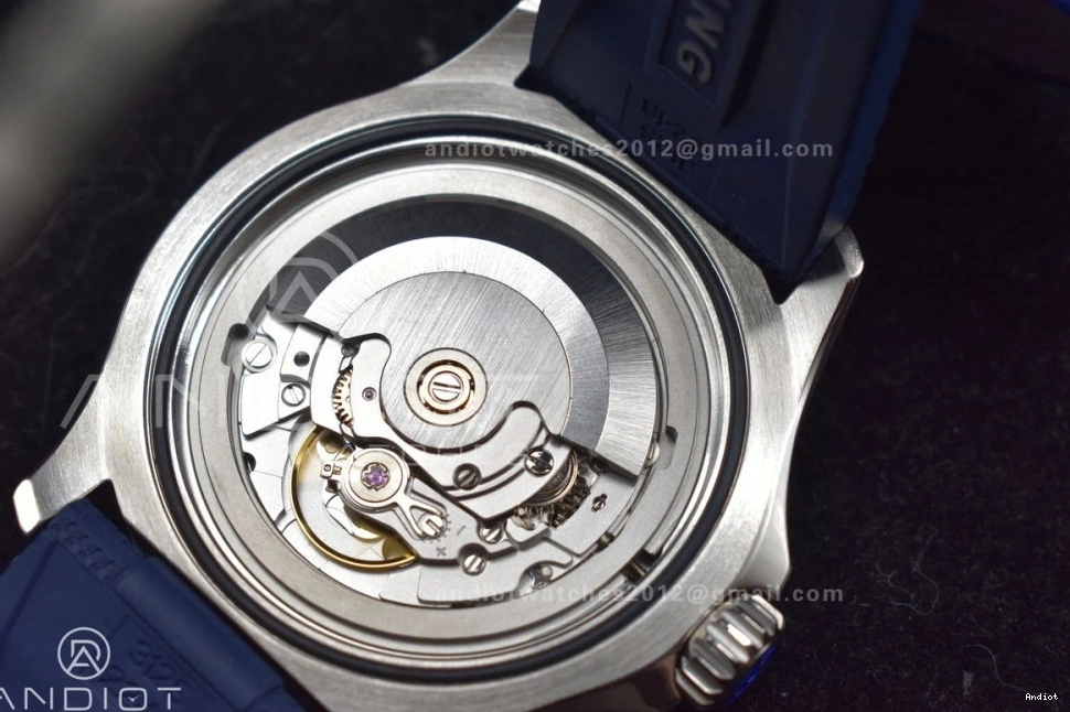 SuperOcean 1:1 Edition on Rubber 42 SS Strap Dial Best BLSF Blue A2824 Blue Automatic 0424